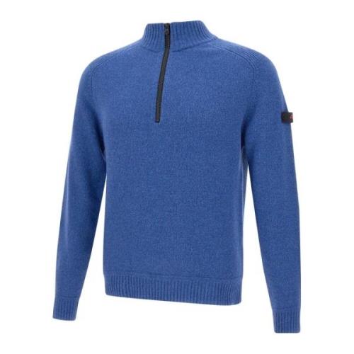 Peuterey Chic Sweater Designs Blue, Herr