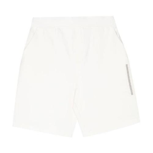 Calvin Klein Präglad Logga Sweatshorts för Män White, Herr