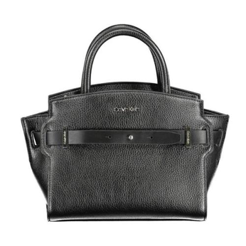 Calvin Klein Svart Damväska med Justerbar Rem Black, Dam