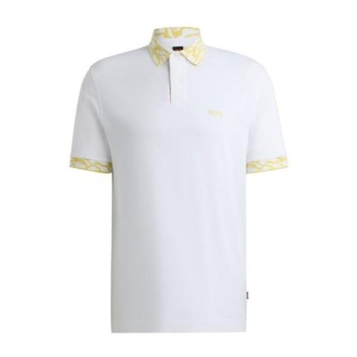 Hugo Boss Ocean Detaljerad Polo White, Herr