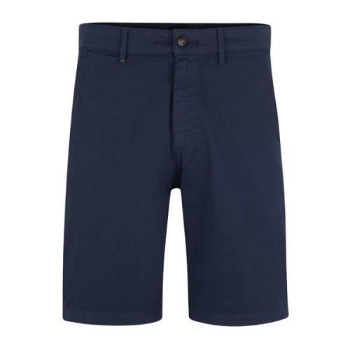 Hugo Boss Slim Chino Shorts för Män Blue, Herr