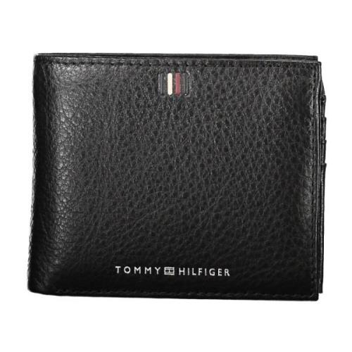 Tommy Hilfiger Herr Plånbok Svart Kontrastdetaljer Black, Herr