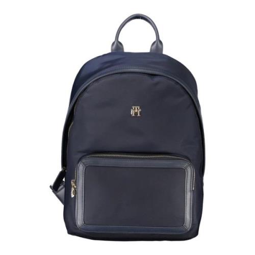 Tommy Hilfiger Blå Damryggsäck med Justerbara Remmar Blue, Unisex