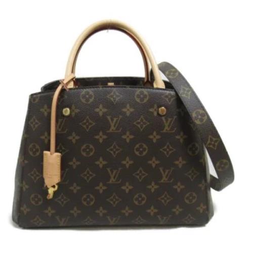 Louis Vuitton Vintage Pre-owned Tyg louis-vuitton-vskor Brown, Dam