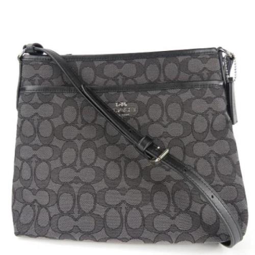 Coach Pre-owned Pre-owned Canvas axelremsvskor Black, Dam