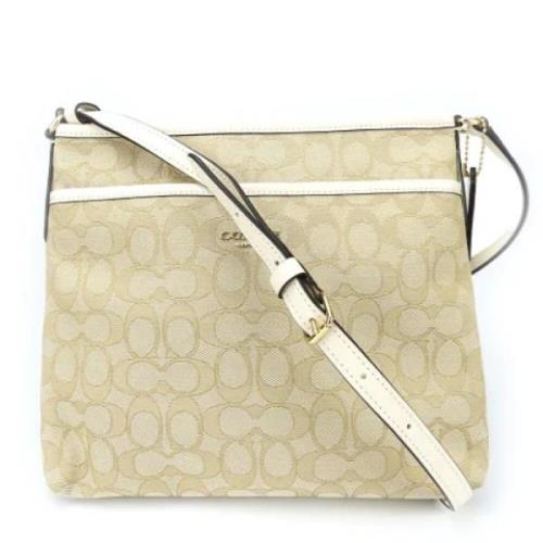 Coach Pre-owned Pre-owned Canvas axelremsvskor Beige, Dam