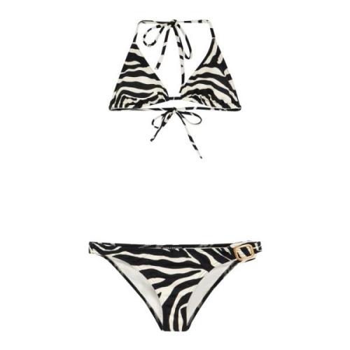 Tom Ford Zebra Print Lycra Bikini White, Dam