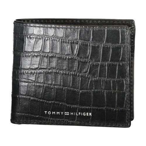 Tommy Hilfiger Herr Plånbok Svart Kontrast Logo Black, Herr