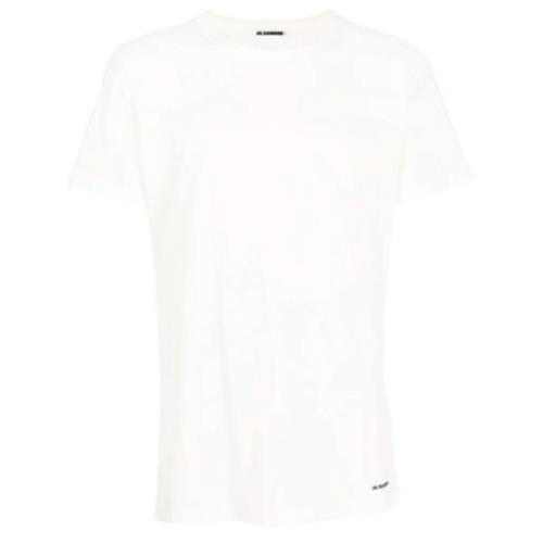 Jil Sander Vit Kortärmad T-shirt White, Herr