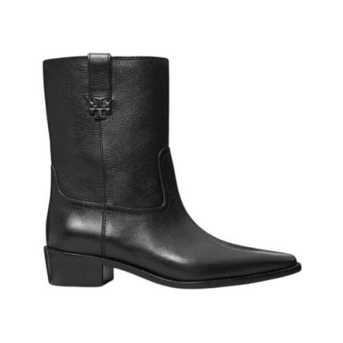 Tory Burch Western Ankelboot Black, Dam