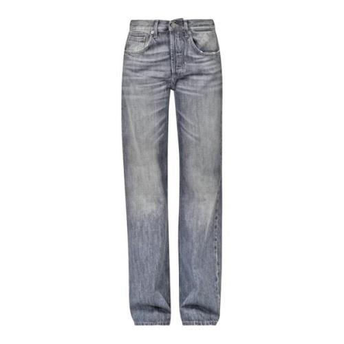 Dondup Stiliga Denim Jeans Gray, Dam