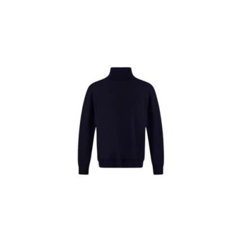 Herno Ull Turtleneck Stickad Tröja Blue, Herr