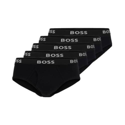 Boss Bomullsbriefs Set Bekväm Stilfull Black, Herr