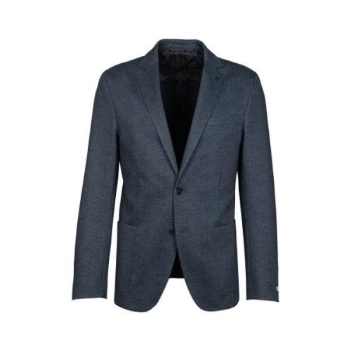 Karl Lagerfeld Brosh Detalj Stretch Blazer Blue, Herr