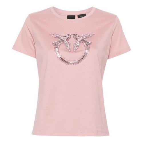 Pinko Quentin T-Shirt Pink, Dam