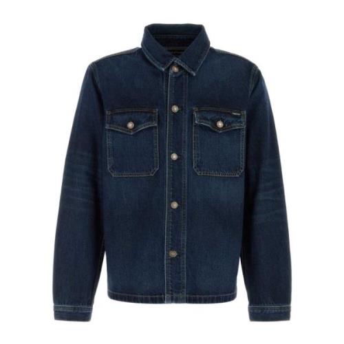 Tom Ford Snygg Denimjacka Blue, Herr