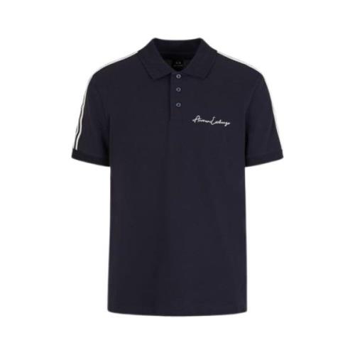 Armani Exchange Klassisk Krage Polo Tröja Black, Herr