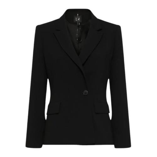 Marella Dubbelknäppt Svart Blazer Black, Dam