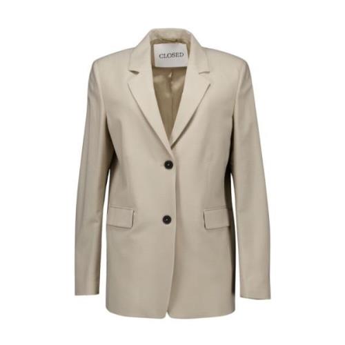 Closed Beige Blazers Beige, Dam