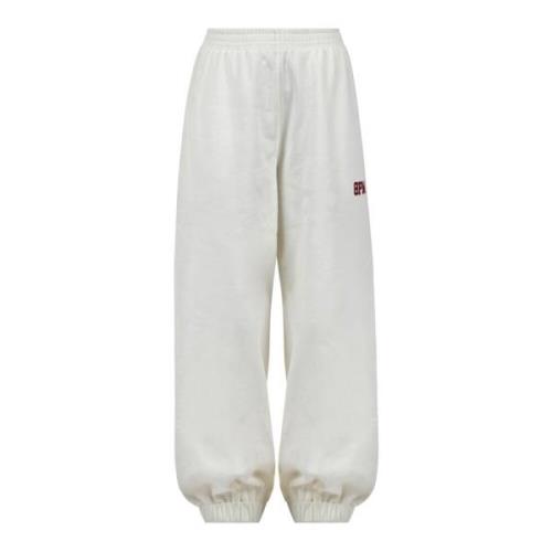 8PM Glitter Logo Sweatpants White, Dam