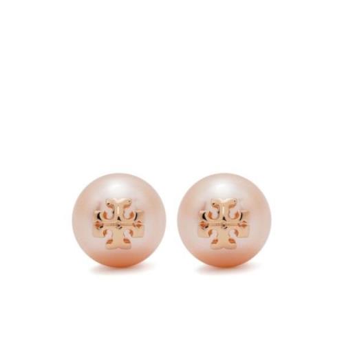 Tory Burch Pärla Stud Örhänge Tillbehör Pink, Dam