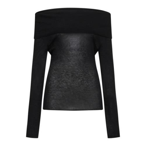 Filippa K Svart Off Shoulder Topp Black, Dam