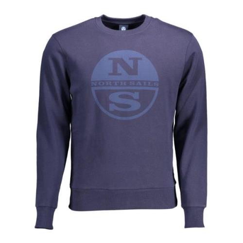 North Sails Blå Långärmad Crewneck Sweatshirt Blue, Herr