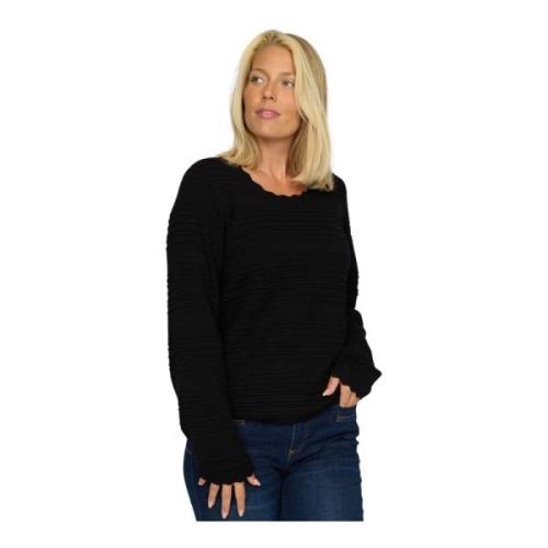 2-Biz Svart Blus Lara.Ea24 Black, Dam