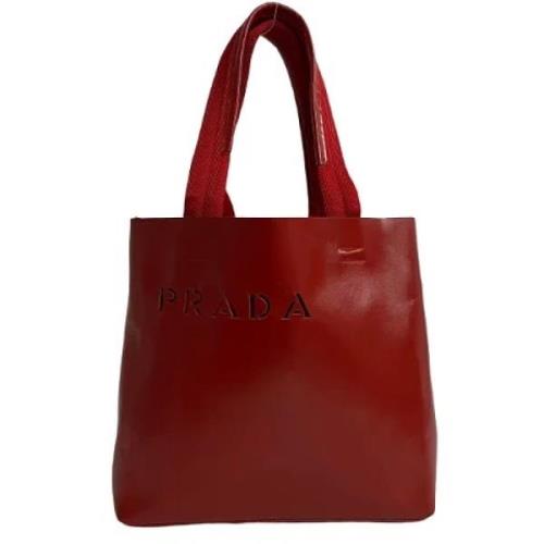 Prada Vintage Pre-owned Laeder prada-vskor Red, Dam