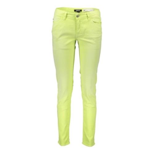 Just Cavalli Yellow Cotton Jeans & Pant Yellow, Dam