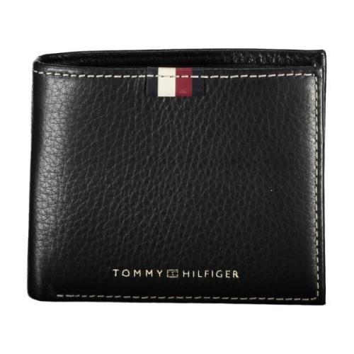 Tommy Hilfiger Herr Plånbok Svart Kontrast Logotyp Black, Herr