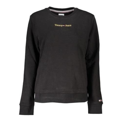 Tommy Hilfiger Svart Sweatshirt med Långa ärmar Broderad Logotyp Black...