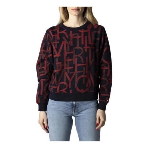 Tommy Hilfiger Röd Print Sweatshirt Höst/Vinter Kvinnor Multicolor, Da...