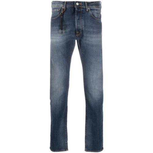 Incotex Blå Jeans Höst Vinter Kollektion Blue, Herr