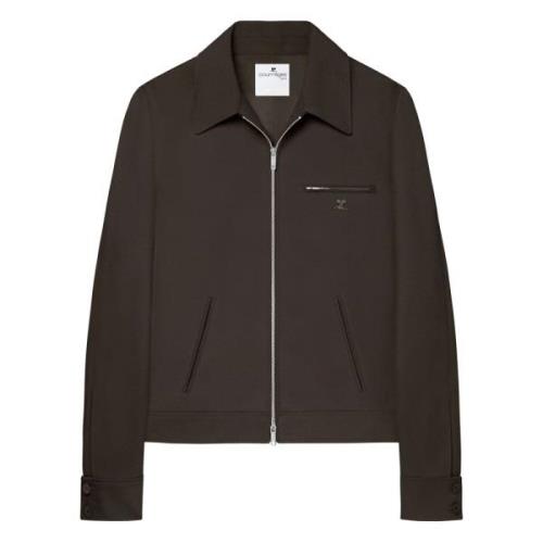 Courrèges Retro Twill Jacket Brown, Herr