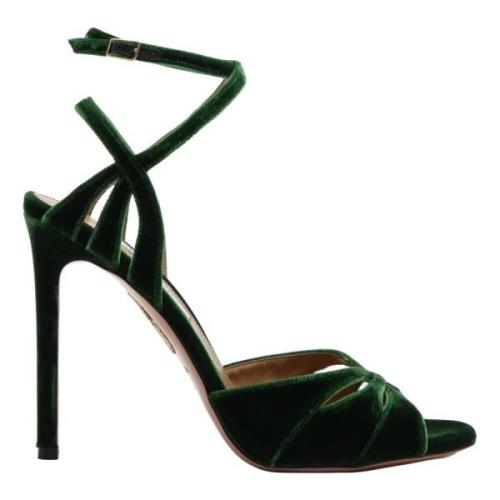 Aquazzura Högklackad sandal Green, Dam