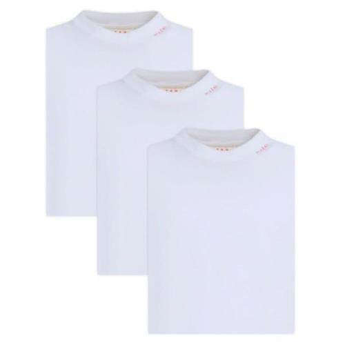 Marni Vit T-shirt 3-pack White, Herr