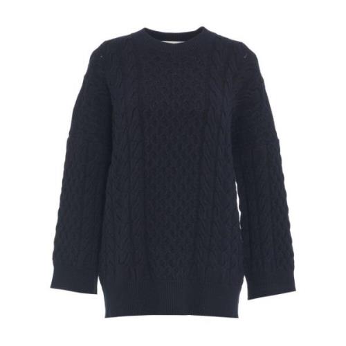 Kaos Blå Stickat Aw24 Damkläder Blue, Dam