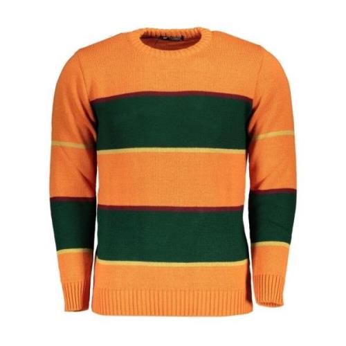 U.s. Polo Assn. Orange Crew Neck Långärmad Tröja Orange, Herr