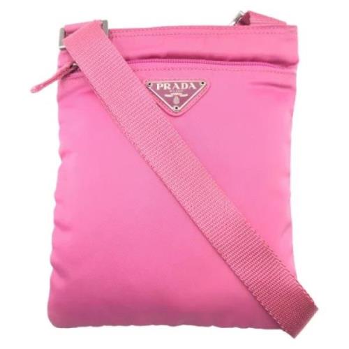 Prada Vintage Pre-owned Canvas prada-vskor Pink, Dam