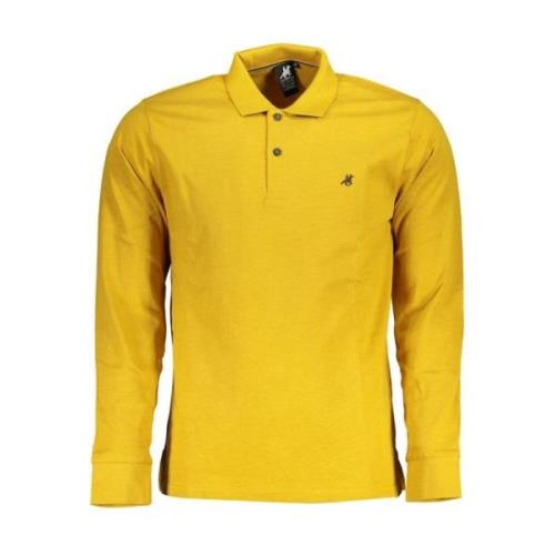 U.s. Polo Assn. Broderad Polotröja med Logotyp Yellow, Herr