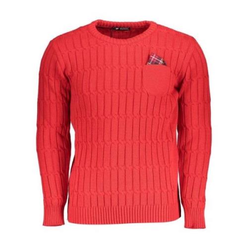 U.s. Polo Assn. Twisted Crewneck Sweater med Kontrastdetaljer Pink, He...