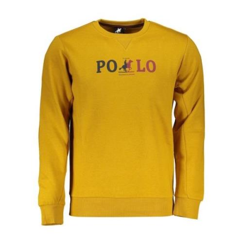 U.s. Polo Assn. Gul Tryckt Bomullsweatshirt Yellow, Herr