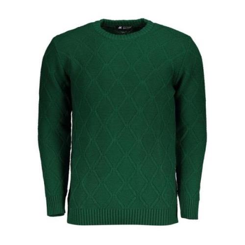 U.s. Polo Assn. Grön Diamantmönster Crew Neck Sweater Green, Herr