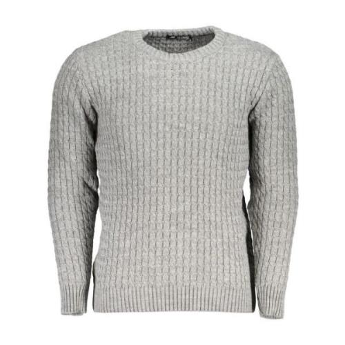 U.s. Polo Assn. Twisted Logo Crew Neck Sweater Gray, Herr