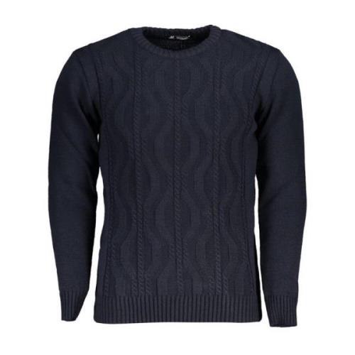 U.s. Polo Assn. Blå Twisted Crew Neck Sweater Blue, Herr