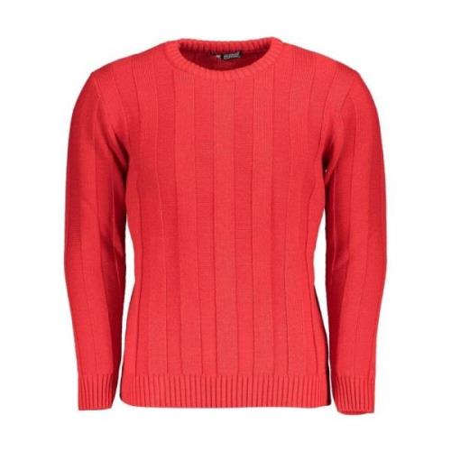 U.s. Polo Assn. Röd Crew Neck Tröja med Kontrastdetaljer Red, Herr