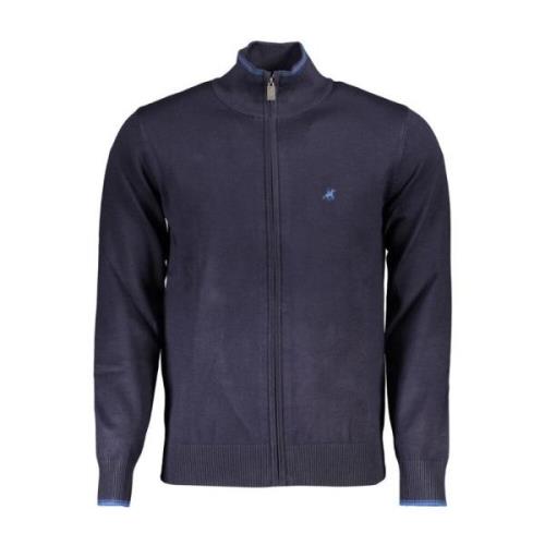 U.s. Polo Assn. Broderad Nylon Cardigan för Män Blue, Herr