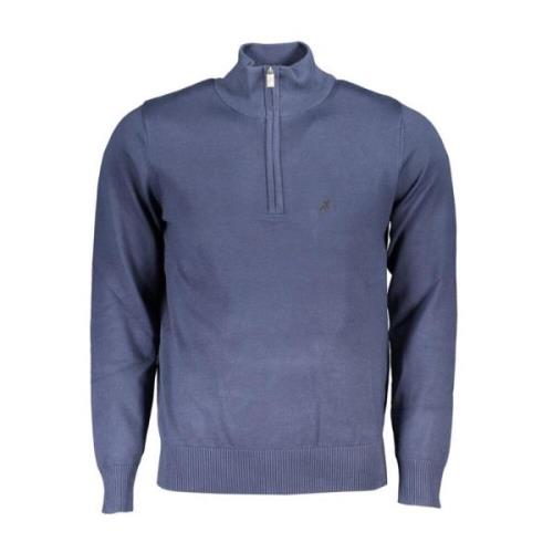 U.s. Polo Assn. Blå Broderad Half-Zip Tröja Blue, Herr