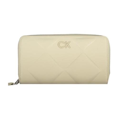 Calvin Klein Beige Dam Plånbok Rfid Dragkedja Logotyp Beige, Dam